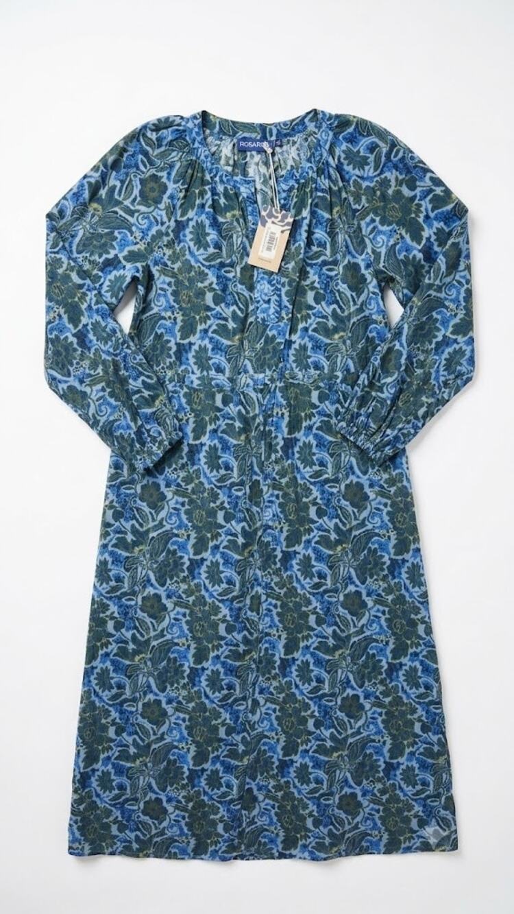 RO'S GARDEN Amalfi Dress in Vayu Blue Size XS NWT